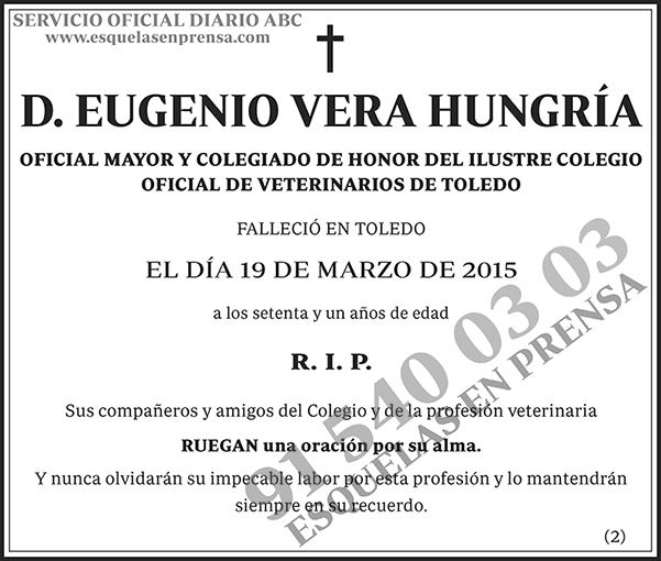 Eugenio Vera Hungría